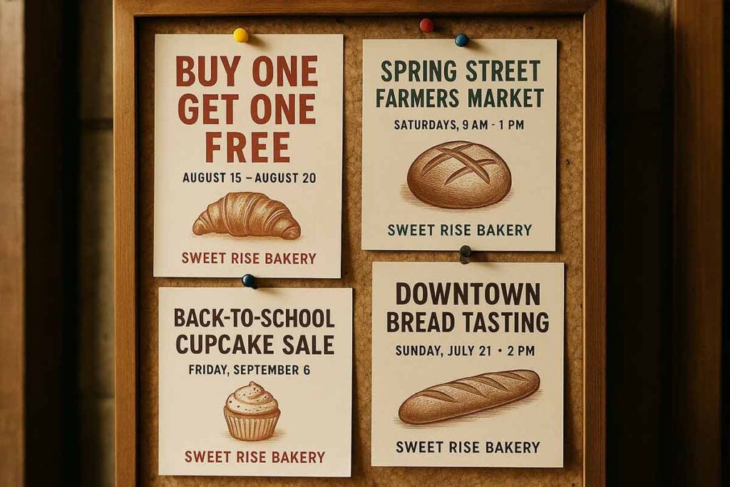 Local community flyer examples