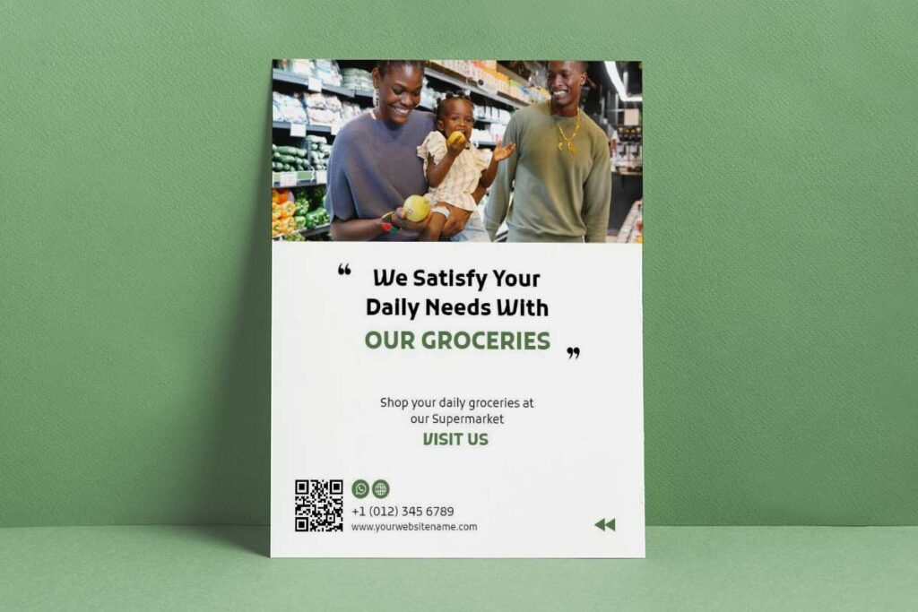 Local Supermarket Grocery Shopping Flyer Template