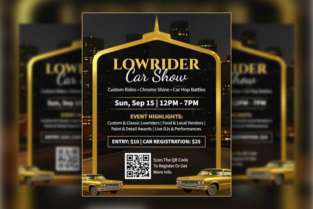 Lowrider Car Show Event Flyer Template