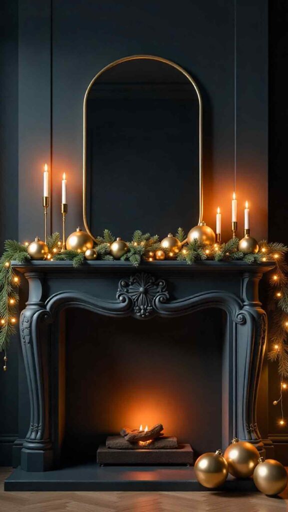 Luxurious Gold Mantel for Banner Layouts Background