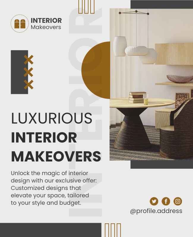 Luxurious Interior Flyer Template