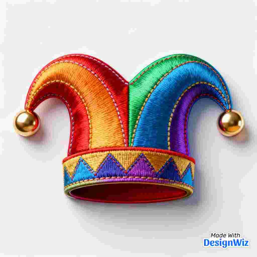 mardi gras colorful hat icon