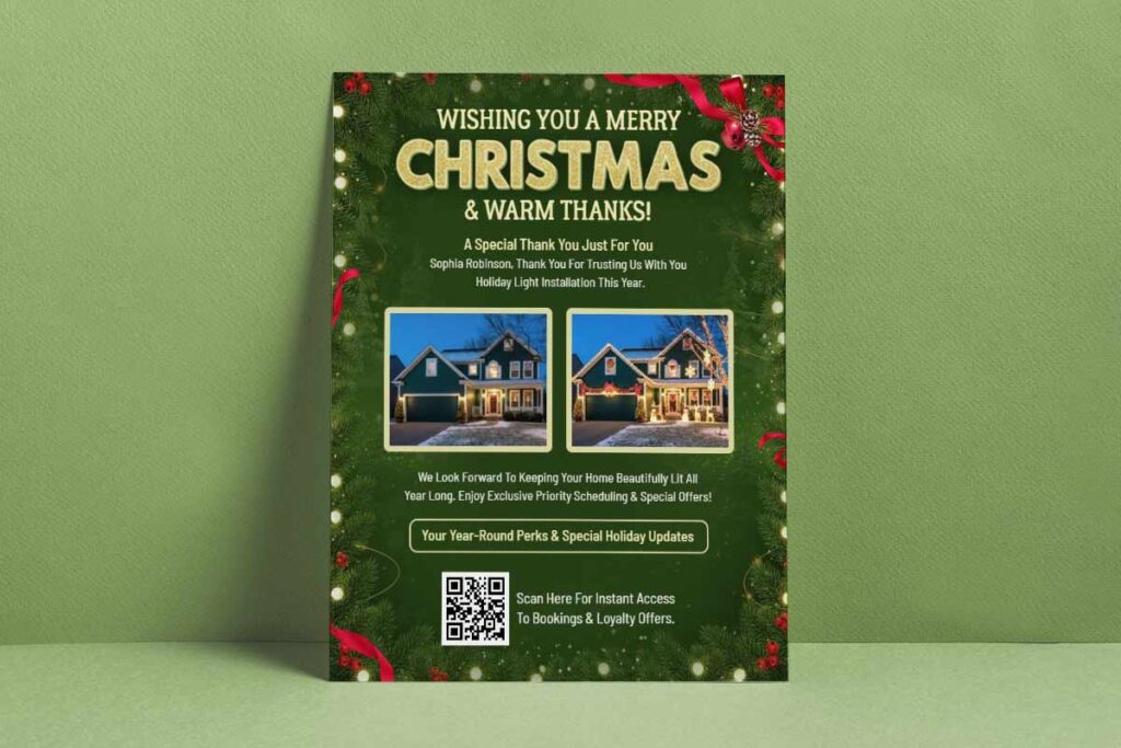 Merry Christmas Home Decor Flyer Template