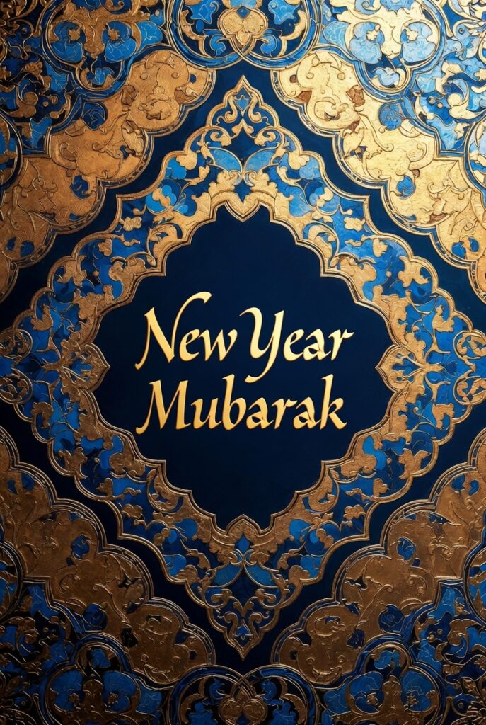 middle eastern golden ornament background