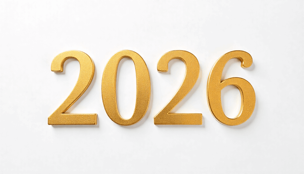 minimal white & gold typography design