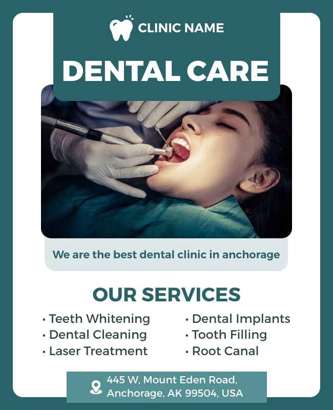 Minimalist Dental Flyer Template