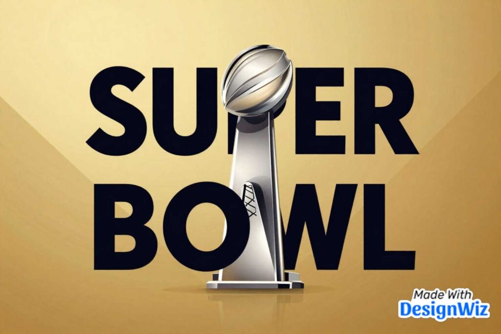 minimalist super bowl image in modern aesthetic
