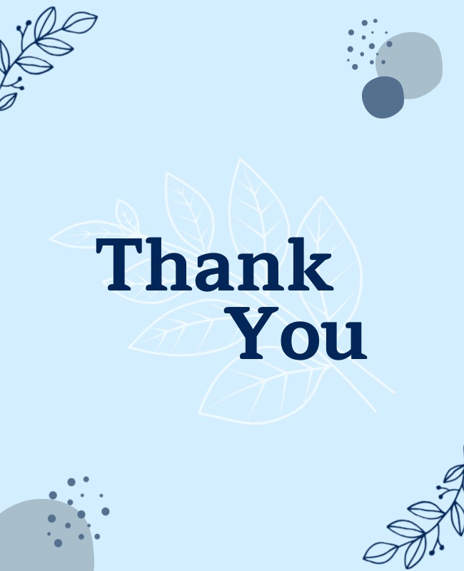 Minimalist Thank You Flyer Template