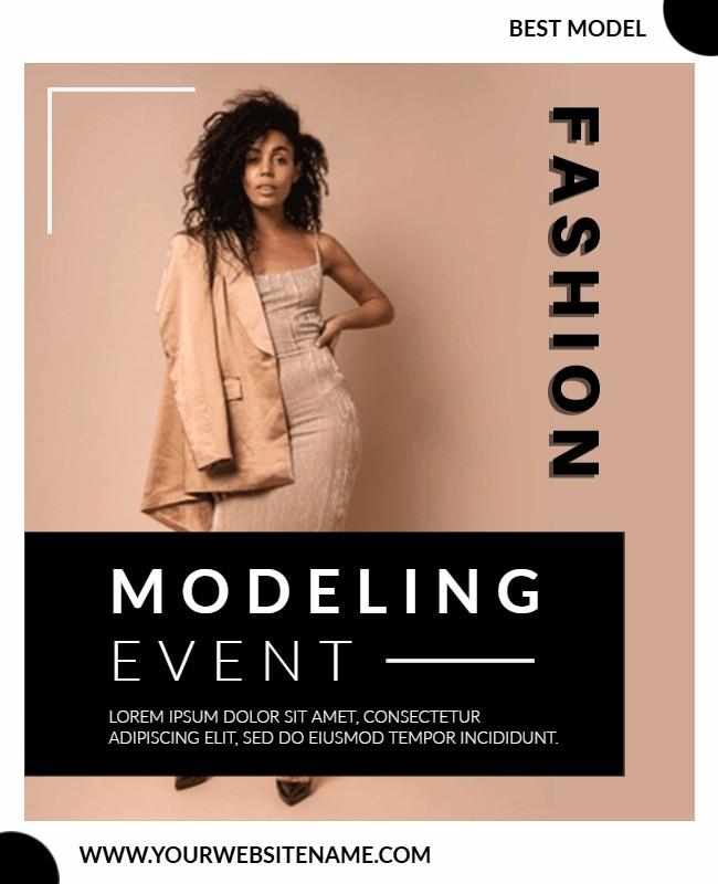 Modeling Event Flyer Design Examples