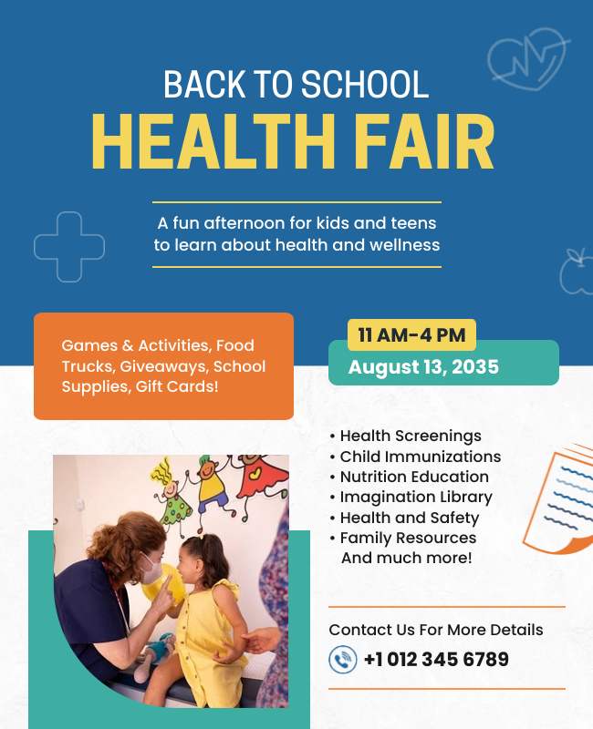 An informative school flyer for a health and wellness workshop, featuring key topics, speakers, and event details to encourage participation.







