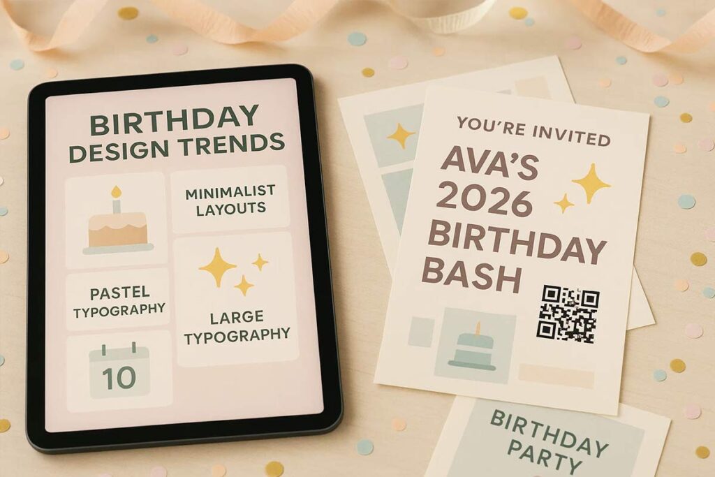 Modern birthday flyer trends