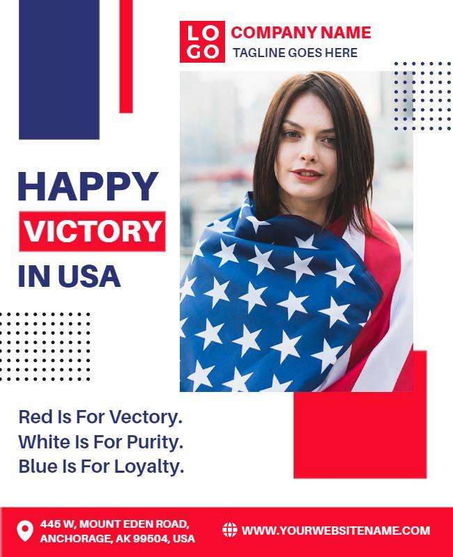 Modern Patriotic Design Flyer Template