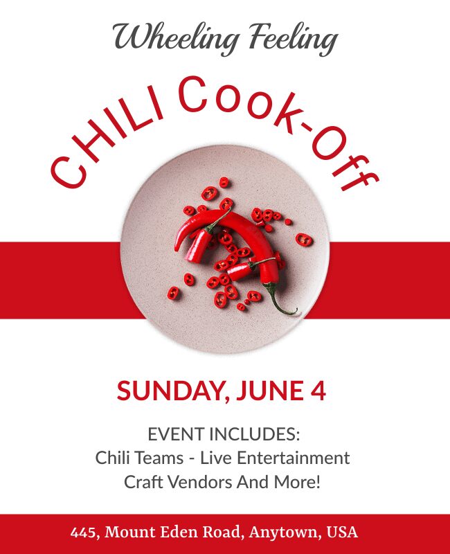 Monza Chili Cook-Off Flyer Template