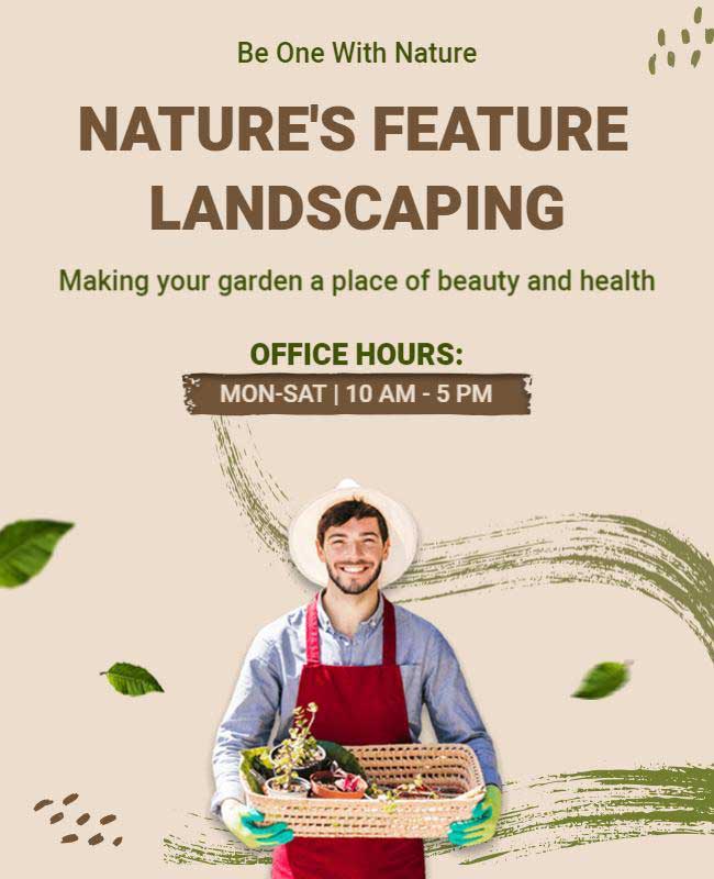 Nature-Inspired Landscaping Flyer 