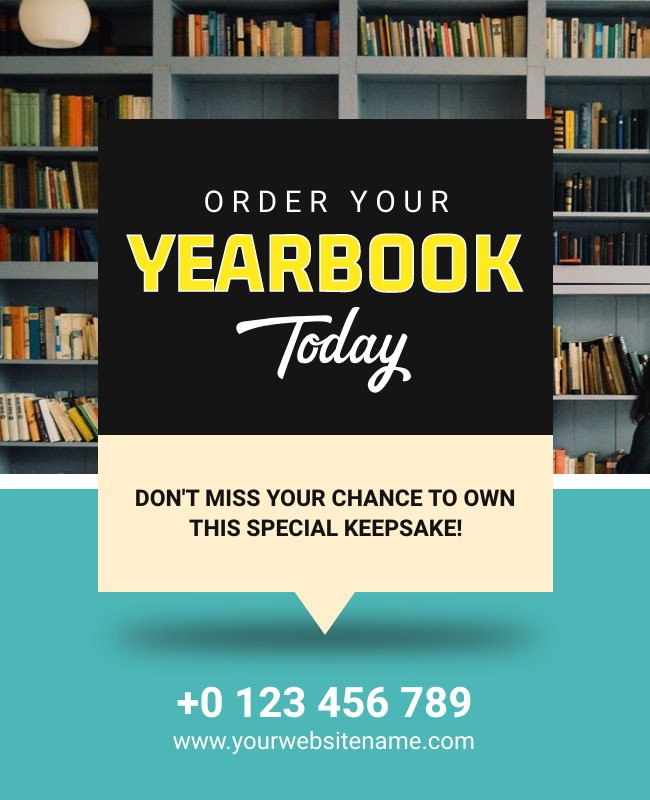 Exclusive limited edition yearbook flyer highlighting custom covers and special features for a unique buyer experience