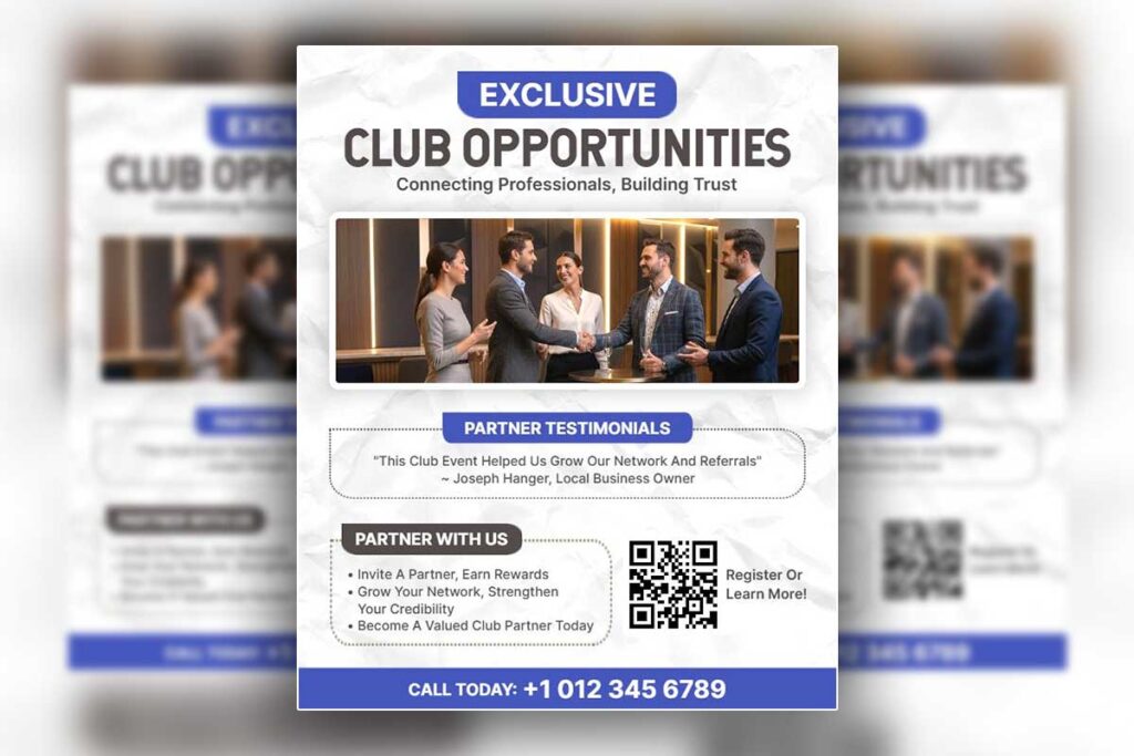 Networking Club Opportunity Event Flyer Template