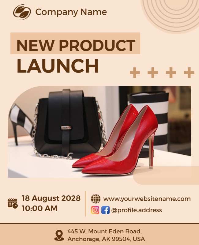 product launch flyer