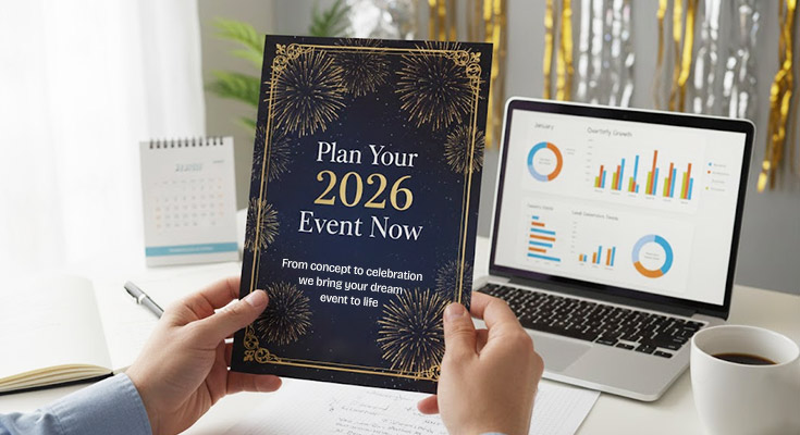 New Year Lead Generation Flyers for Event Planners