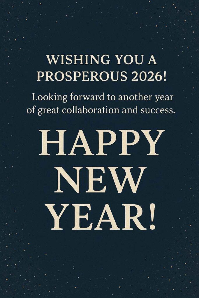 New Year Team Collaboration Wishes For Colleagues
