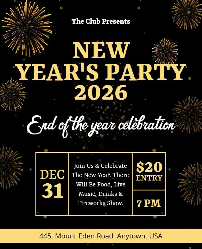 new years eve celebration party 2026