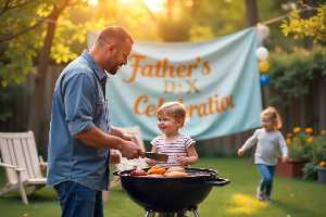 north american father's day bbq visual traditions