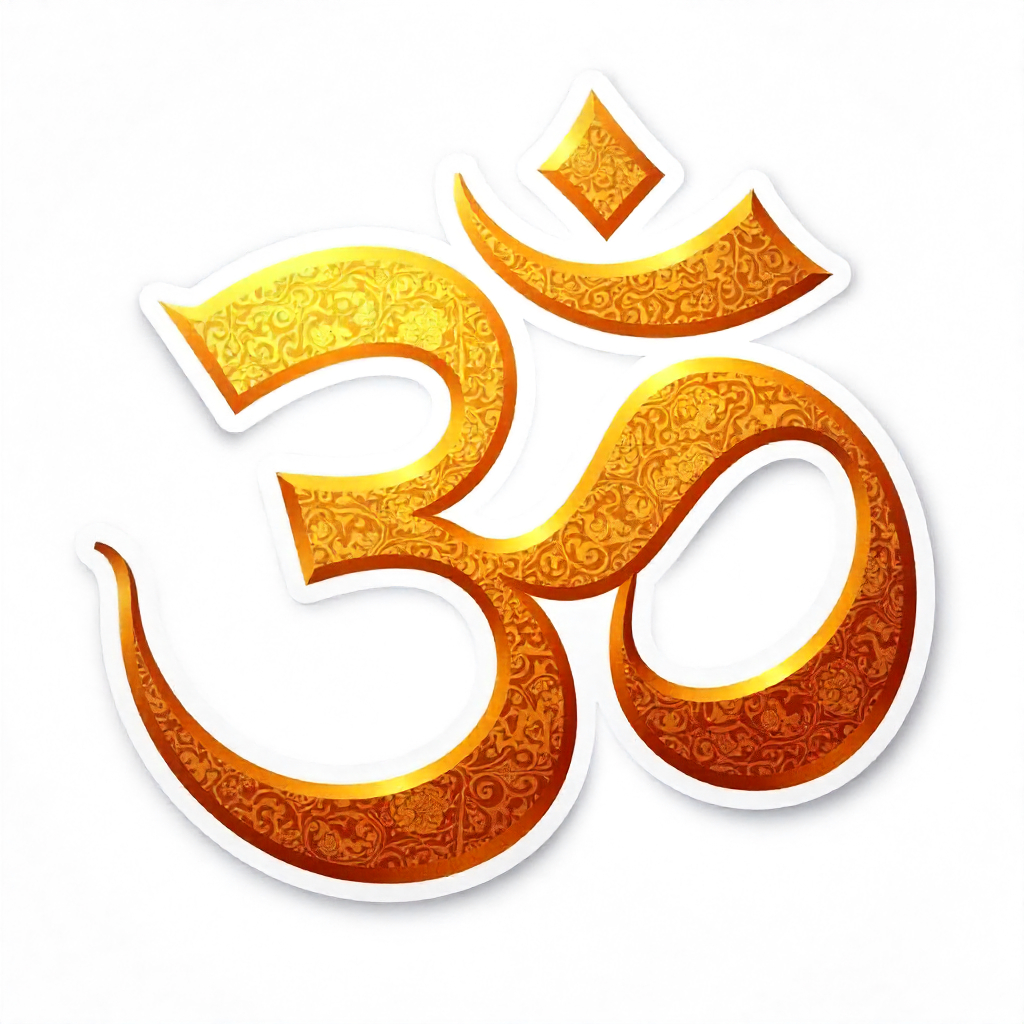Om symbol sticker