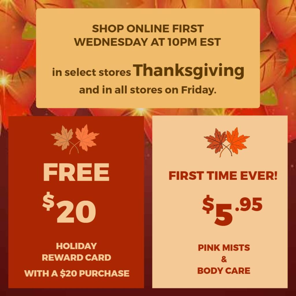 Orange Floral Thanksgiving Shopping Instagram Post
