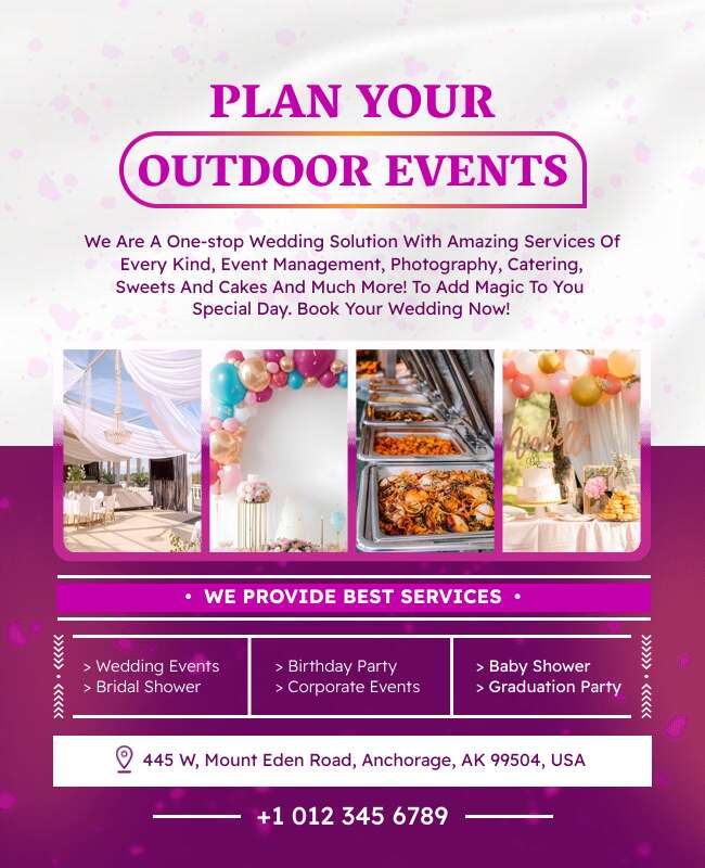 Outdoor Event Planner Flyer Template