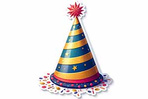 Party Hat Sticker