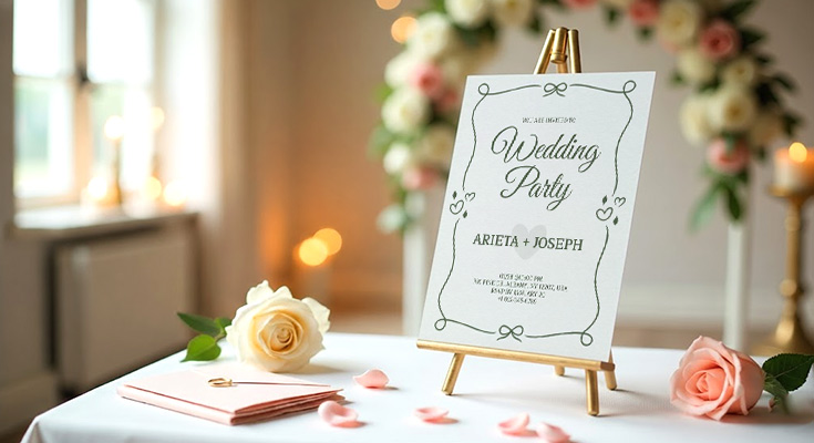 party lead generation flyers for wedding planner
