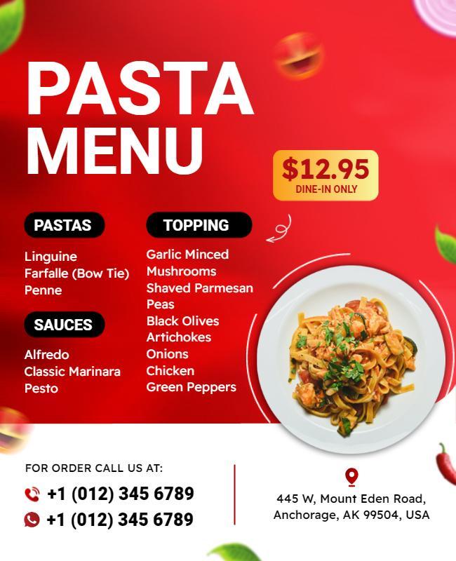 pasta-menu-promotion-design-idea