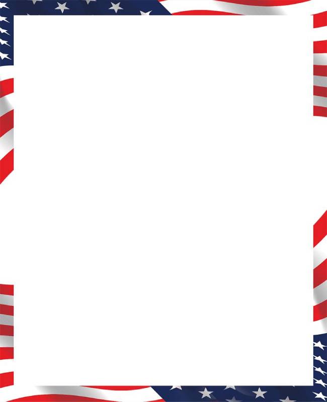 Patriotic Border For 4th Of July Graphics