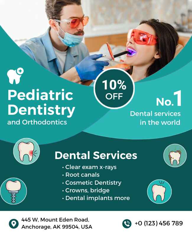 Pediatric Dentistry Flyer Template