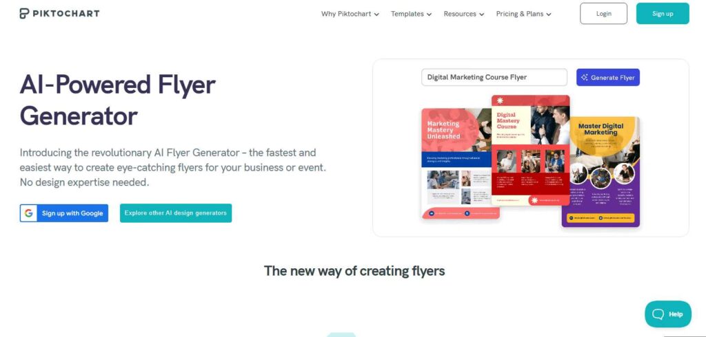Piktochart AI Flyer Generator