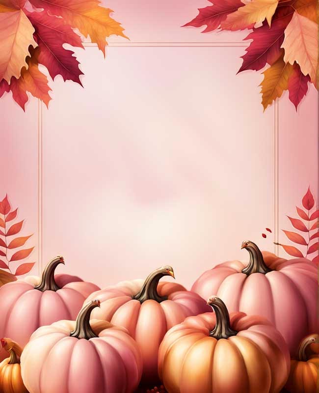 Pink Themed Thanksgiving Party Template