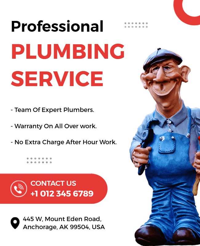 Plumbing service flyer