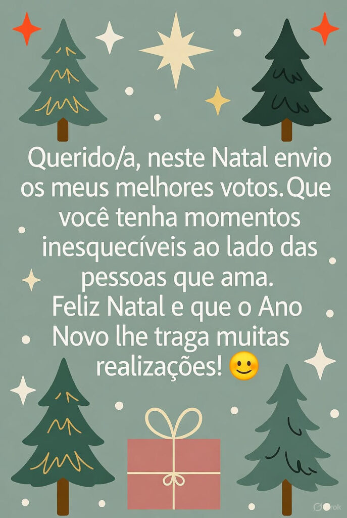 Portuguese Personal Christmas Wish