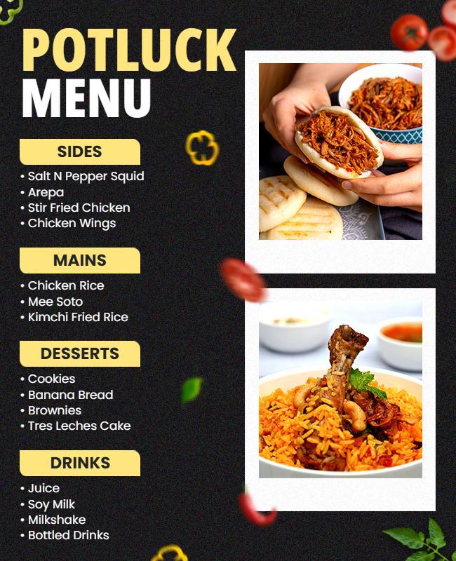 potluck-party-menu-design