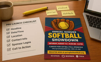 Pre-Launch Softball Flyer Checklist