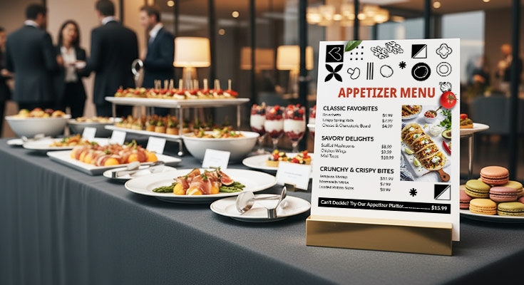 Premium Food Flyers for Corporate Catering Services