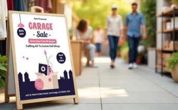 Premium Garage Sale Flyers for Customer Retention