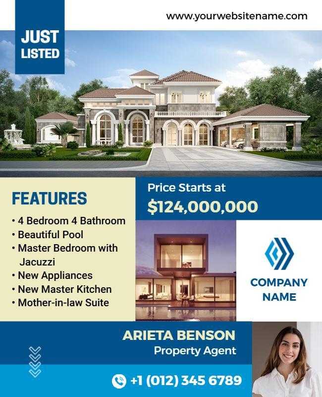 Premium Real Estate Investment Agent Advertising Flyer