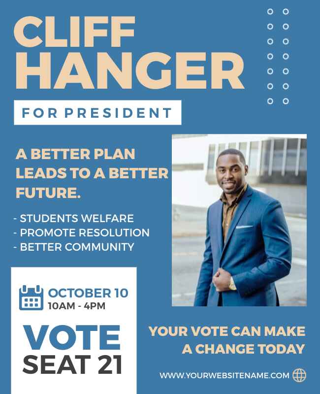 President Election Flyer Template