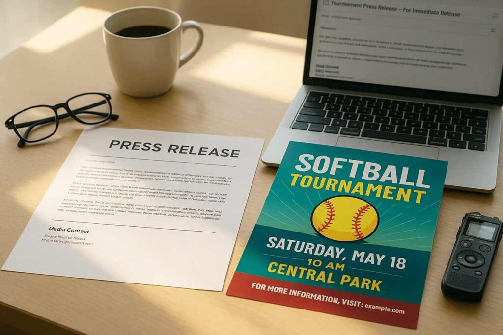 Press release flyer integration example