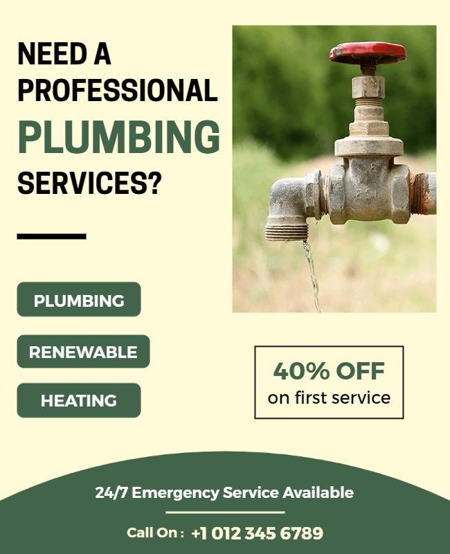 An eye-catching handyman flyer with discount offers, professional design, and clear service details to attract property owners.