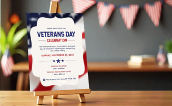 Professional Veterans Day Flyers for Tech Specialists