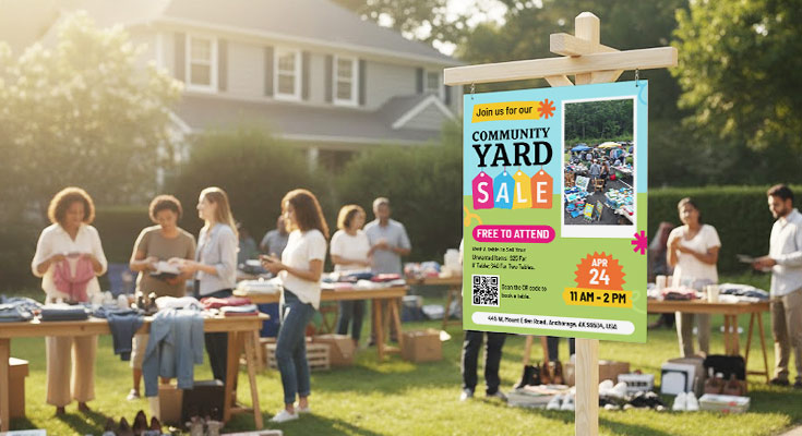 Professional Yard Sale Flyers for Service Providers
