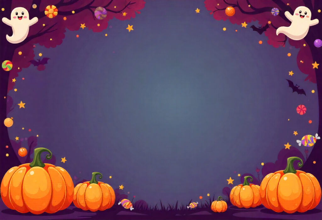 Pumpkin & Ghost Border