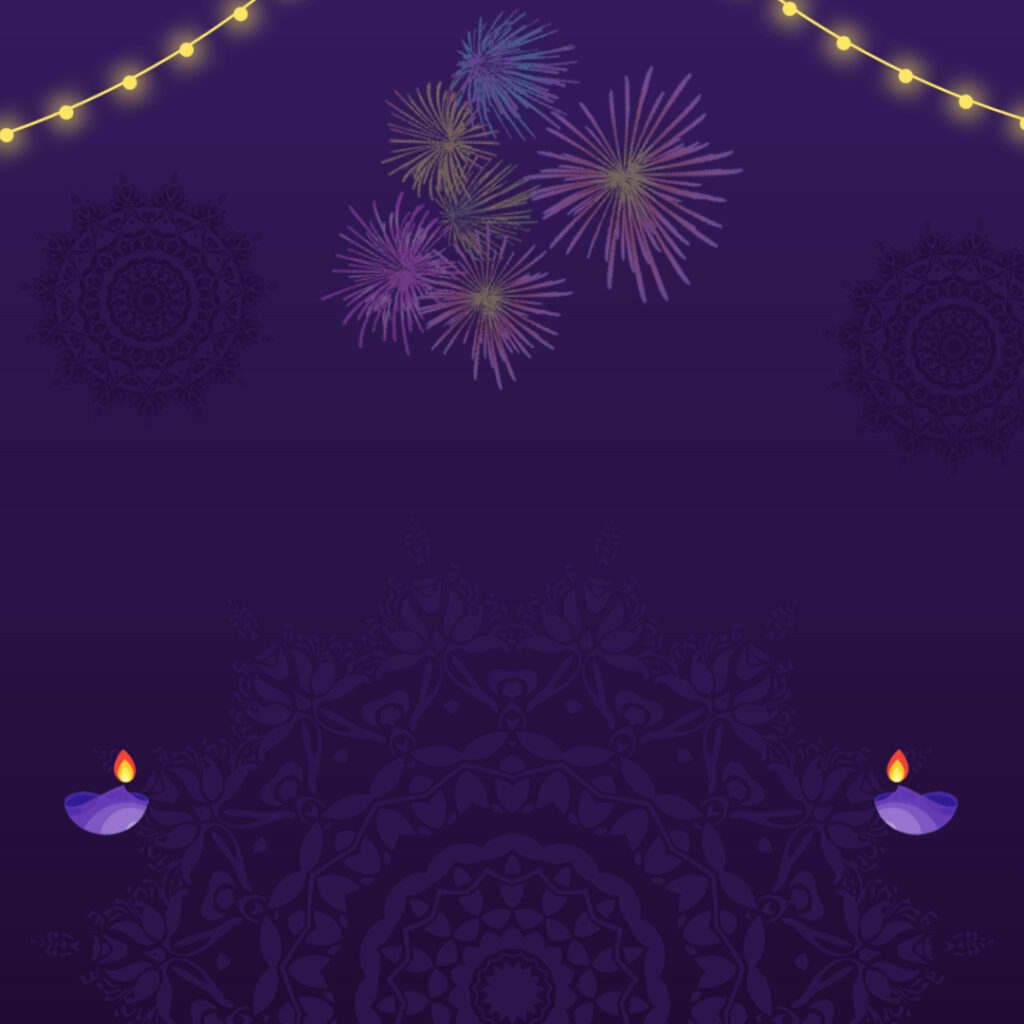 Purple And Yellow Decorative Diwali Discount Mela Pinterest Post Background