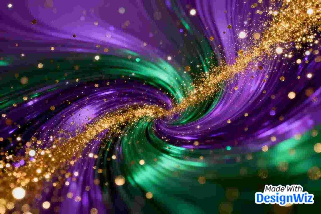 purple, green, and gold gradient background for mardi gras image